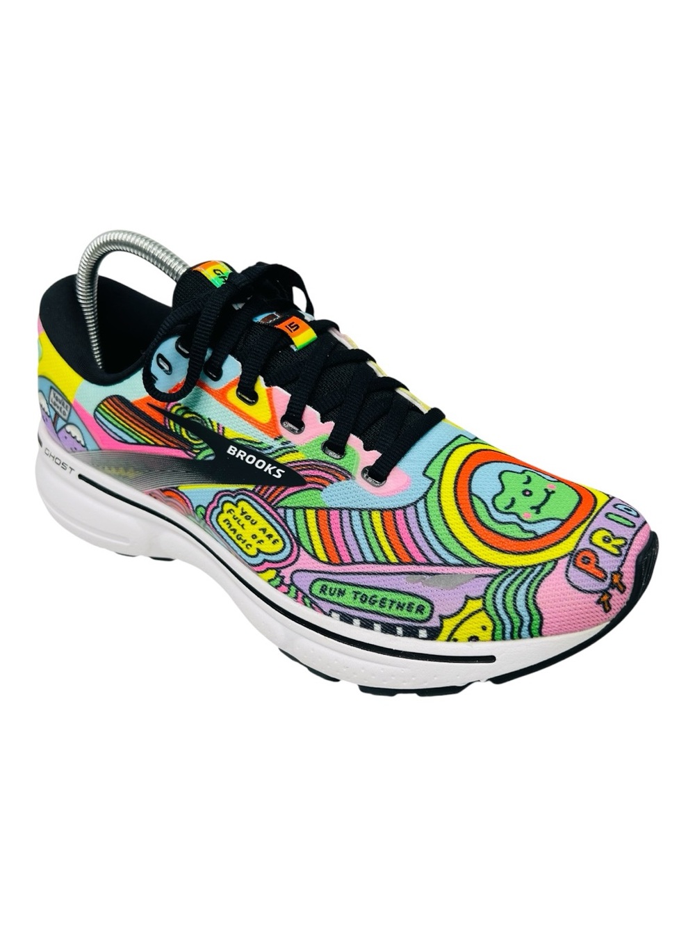 Brooks Women’sGhost 15 Wednesday Holmes Pride Edition Running Shoes Sneakers
